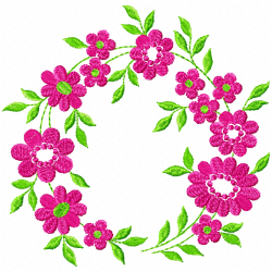 Flowers And Tree Embroidery Design 7 Flowers And Tree Embroidery Design 7